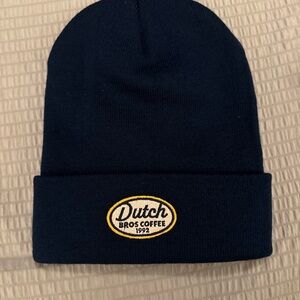 Dutch Bros Blue and Yellow Knit Hat